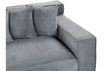 Lahall Manchestersofa 200 cm - Grå - Møbler - Sofaer - Sofa 3 seter