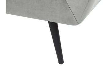 Lenvik 3-seters Sofa - Fløyel/Grå - Møbler - Sofaer - Sofa 3 seter