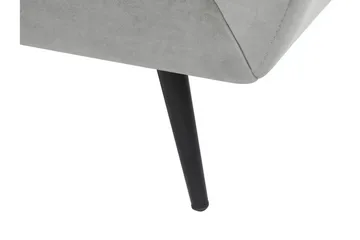 Lenvik 3-seters Sofa - Fløyel/Grå - Møbler - Sofaer - Sofa 3 seter