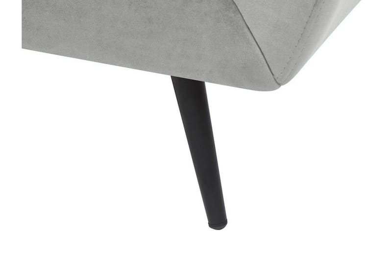 Lenvik 3-seters Sofa - Fløyel/Grå - Møbler - Sofaer - Sofa 3 seter