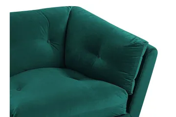 Lenvik 3-seters Sofa - Fløyel/Grønn - Møbler - Sofaer - Sofa 3 seter