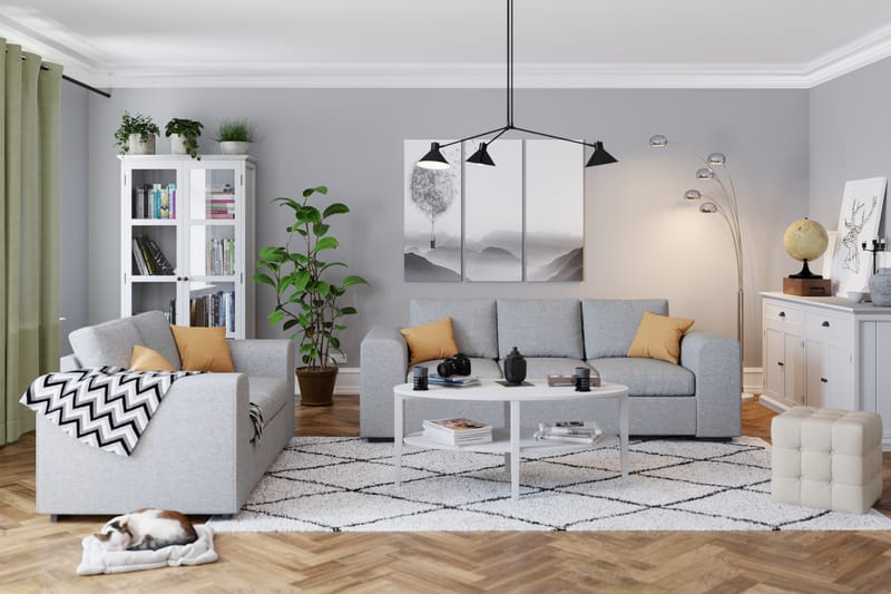 Link 3-seters Stoffsofa - Lys grå - Møbler - Sofaer - Sofa 3 seter