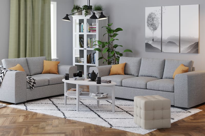 Link 3-seters Stoffsofa - Lys grå - Møbler - Sofaer - Sofa 3 seter