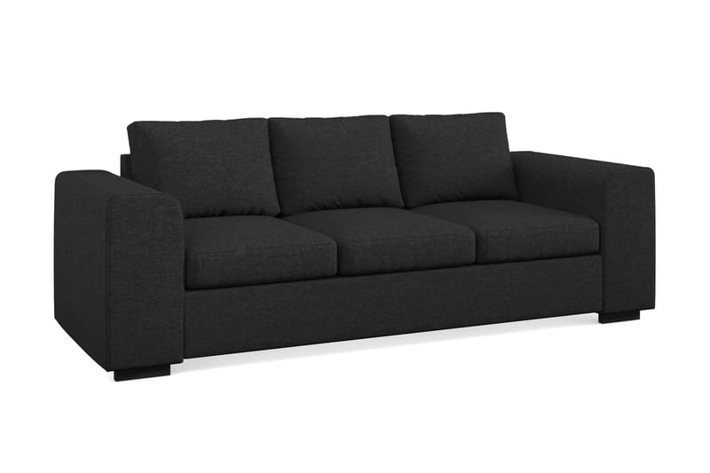 Link 3-seters Stoffsofa - Svart - Møbler - Sofaer - Sofa 3 seter