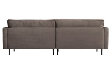 Lissbon 3-seter Fløyelssofa 275 cm - Beige - Møbler - Sofaer - Sofa 3 seter