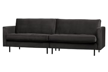 Lissbon 3-seter Fløyelssofa 275 cm - Grå - Møbler - Sofaer - Sofa 3 seter