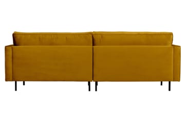 Lissbon 3-seter Fløyelssofa 275 cm - Gul - Møbler - Sofaer - Sofa 3 seter
