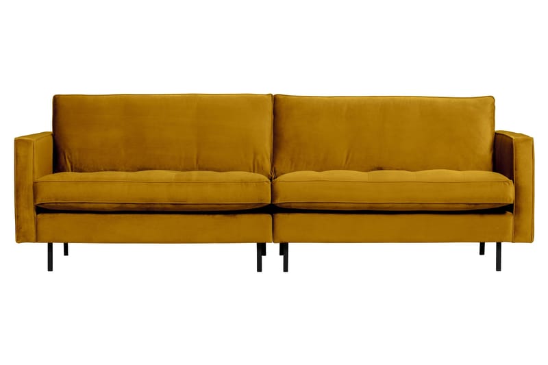 Lissbon 3-seter Fløyelssofa 275 cm, Gul