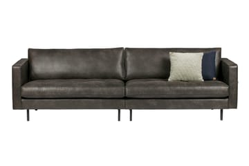 Lissbon 3-seter Sofa 275 cm i Kunstlær - Mørkegrå - Møbler - Sofaer - Sofa 3 seter