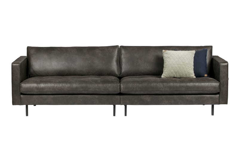 Lissbon 3-seter Sofa 275 cm i Kunstlær - Mørkegrå - Møbler - Sofaer - Sofa 3 seter