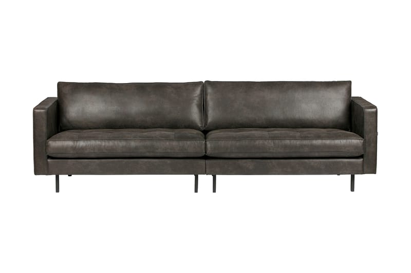 Lissbon 3-seter Sofa 275 cm i Kunstlær, Mørkegrå