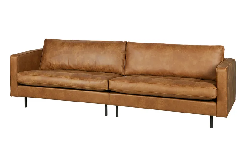 Lissbon 3-seter Sofa 275 cm i Lær - Konjakk - Møbler - Sofaer - Sofa 3 seter