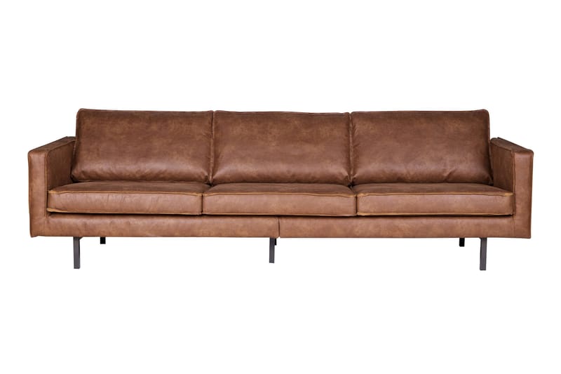 Lissbon 3-seter Sofa 277 cm i Kunstlær - Konjakk - Møbler - Sofaer - Sofa 3 seter