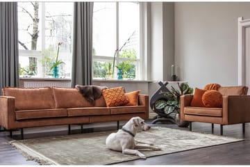 Lissbon 3-seter Sofa 277 cm i Kunstlær - Konjakk - Møbler - Sofaer - Sofa 3 seter