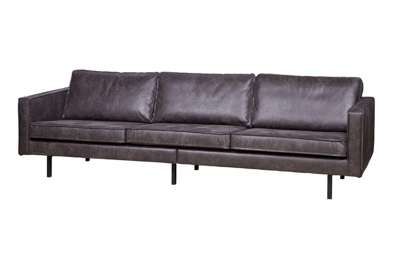 Lissbon 3-seter Sofa 277 cm i Lær - Antrasitt - Møbler - Sofaer - Sofa 3 seter