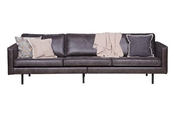Lissbon 3-seter Sofa 277 cm i Lær - Antrasitt - Møbler - Sofaer - Sofa 3 seter