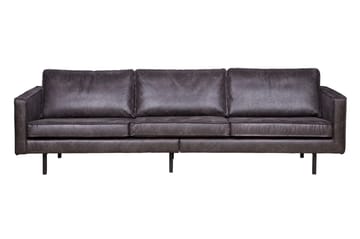 Lissbon 3-seter Sofa 277 cm i Lær - Antrasitt - Møbler - Sofaer - Sofa 3 seter
