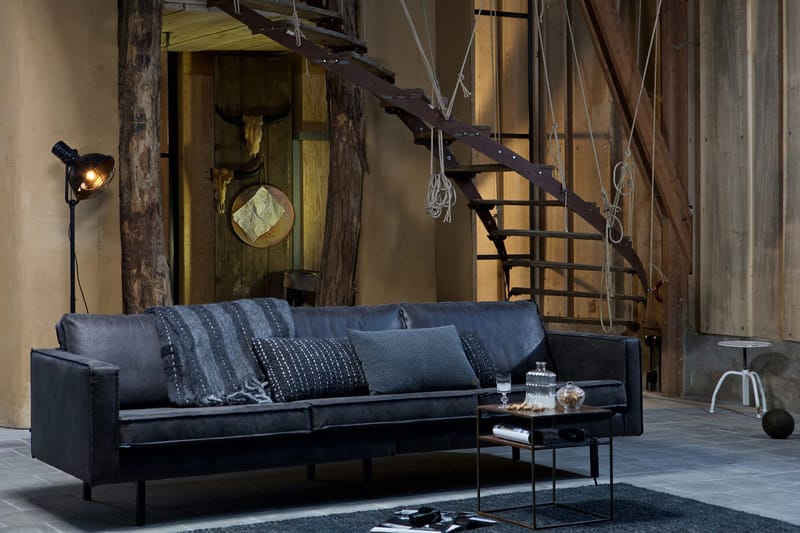 Lissbon 3-seters Sofa - Svart - Møbler - Sofaer - Sofa 3 seter