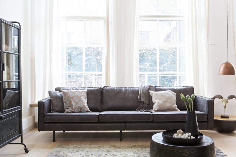 Lissbon 3-seters Sofa - Svart - Møbler - Sofaer - Sofa 3 seter