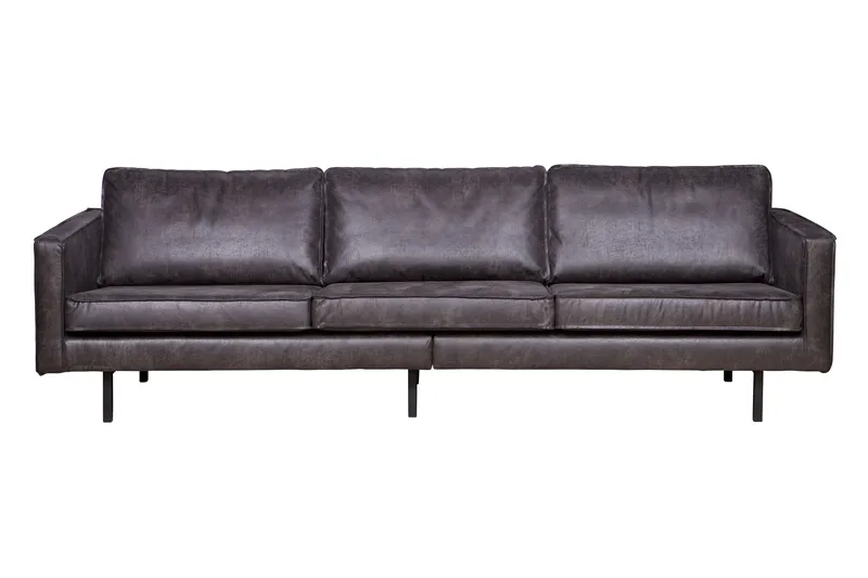 Lissbon 3-seters Sofa, Svart