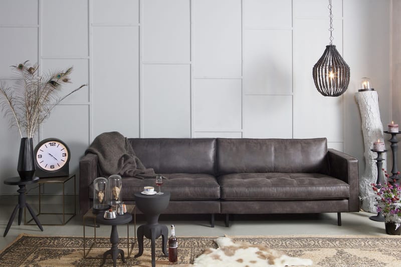 Lissbon 3-seters Sofa - Svart - Møbler - Sofaer - Sofa 3 seter