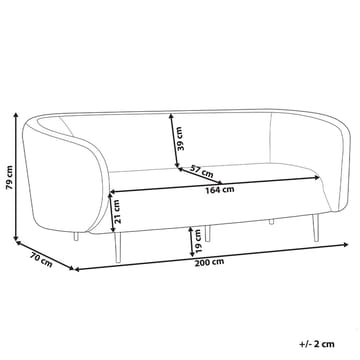 3-seters sofa Loen - Møbler - Sofaer - Sofa 3 seter