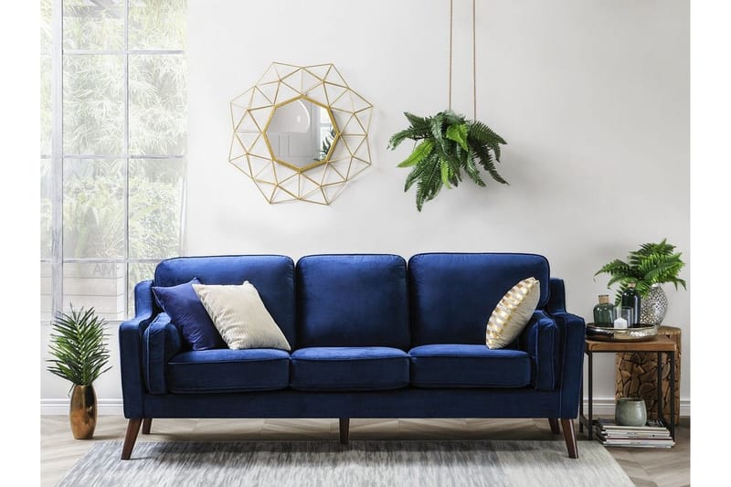 Lokka Sofa 3-seter - Blå - Møbler - Sofaer - Sofa 3 seter