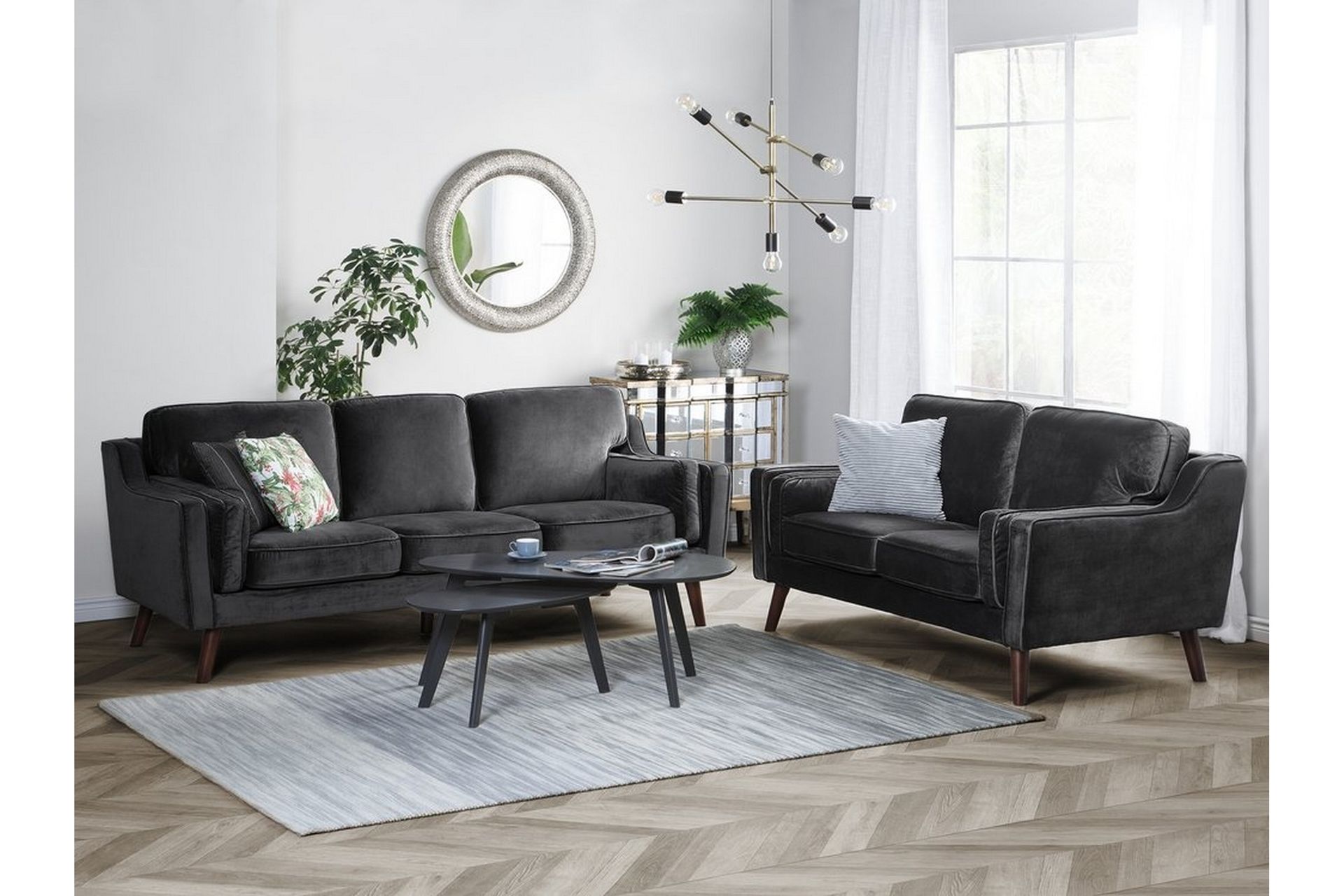Lokka Sofa 3-seter - Grå - Møbler - Sofaer - Sofa 3 seter