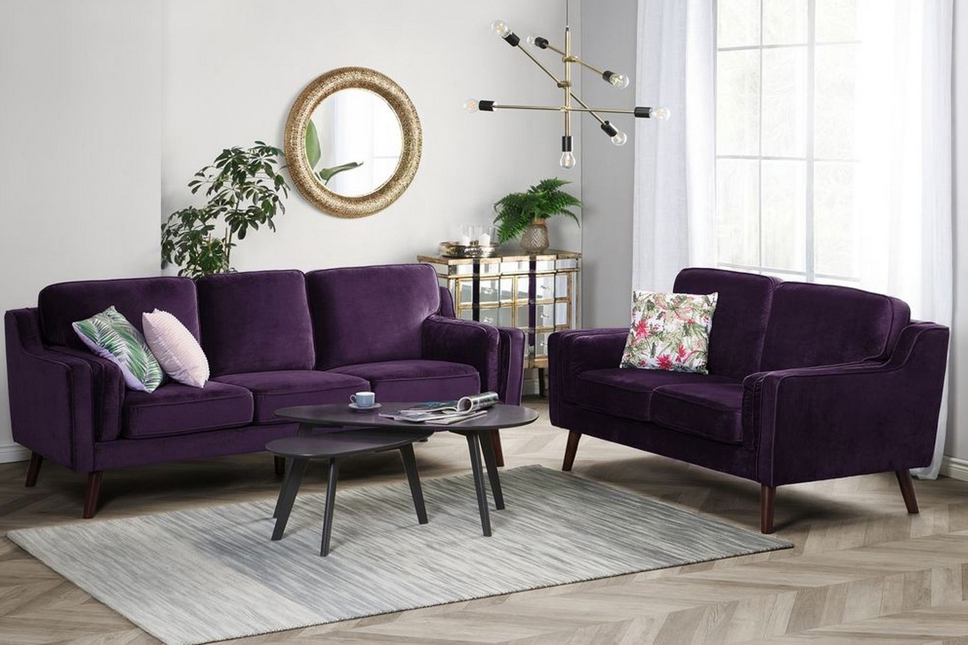 Lokka Sofa 3-seter - Lilla - Møbler - Sofaer - Sofa 3 seter