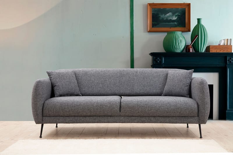 Longbush Sofa 3-seters - Grå - Møbler - Sofaer - Sofa 3 seter