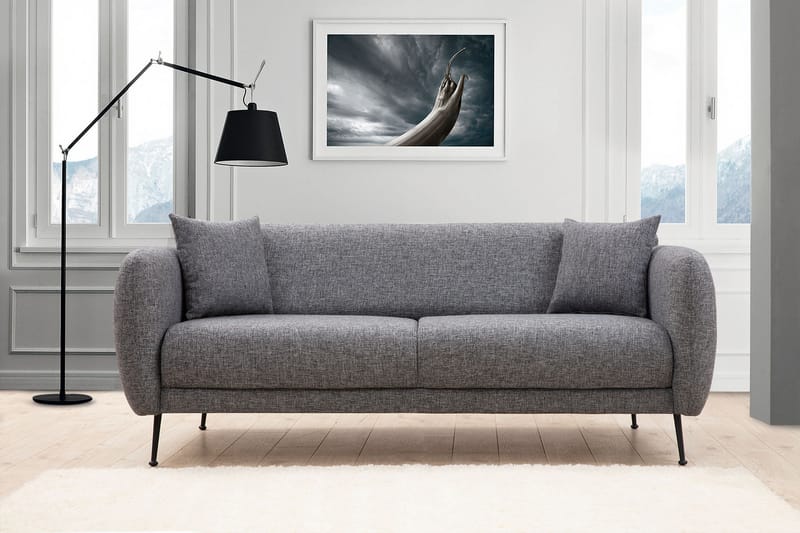 Longbush Sofa 3-seters - Grå - Møbler - Sofaer - Sofa 3 seter