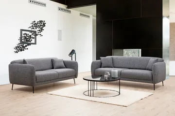 Longbush Sofa 3-seters - Grå - Møbler - Sofaer - Sofa 3 seter