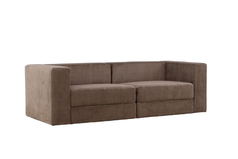 Lumi 3-seters Sofa - Brun - Sofa 3 seter