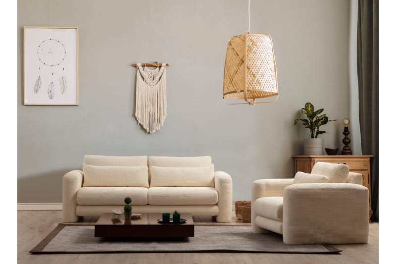 Makhan Sofa 3-seter - Beige - Møbler - Sofaer - Sofa 3 seter