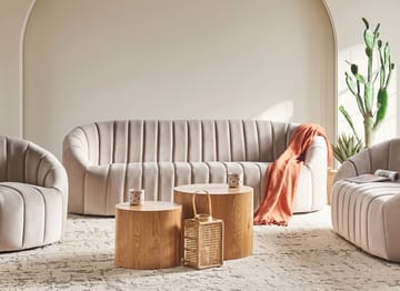 3-seters sofa Malung - Beige - Møbler - Sofaer - Fløyel sofaer
