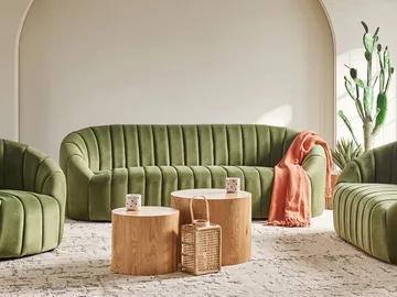 3-seters sofa Malung - Mørkegrønn - Møbler - Sofaer - Fløyel sofaer