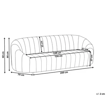 3-seters sofa Malung - Mørkegrønn - Møbler - Sofaer - Fløyel sofaer