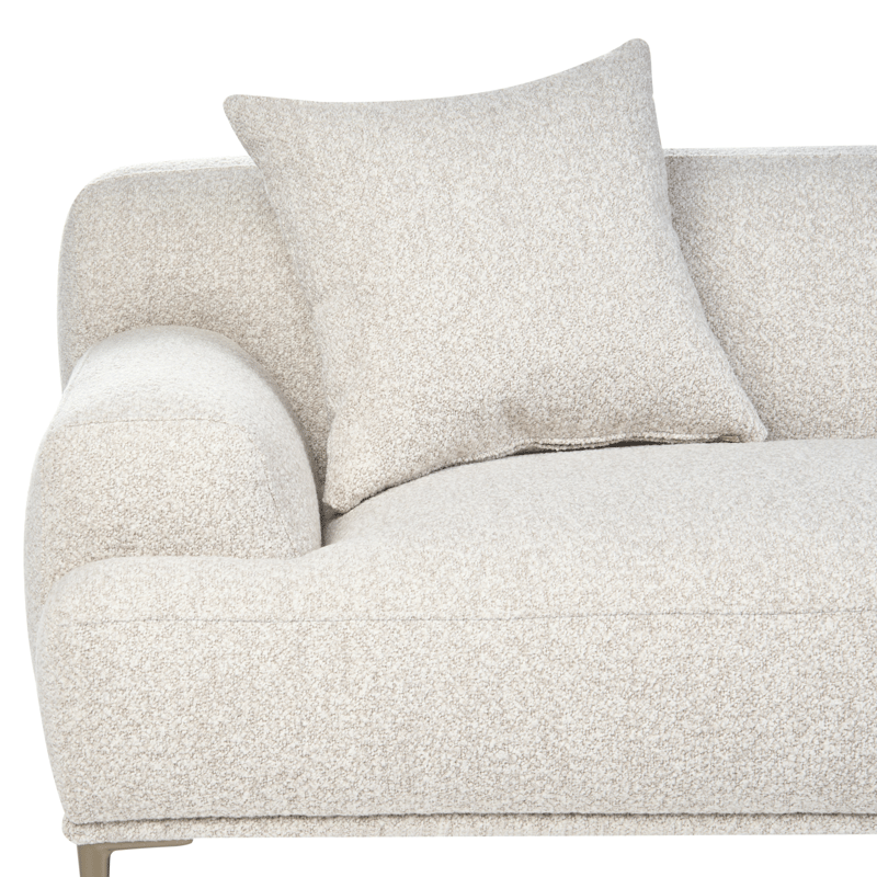 3-seters sofa Matila i bouclé - Hvit - Møbler - Sofaer - Sofa 3 seter