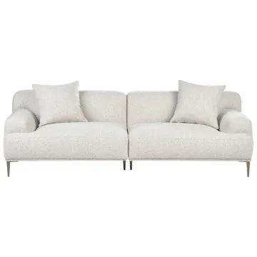 3-seters sofa Matila i bouclé - Hvit - Møbler - Sofaer - Sofa 3 seter