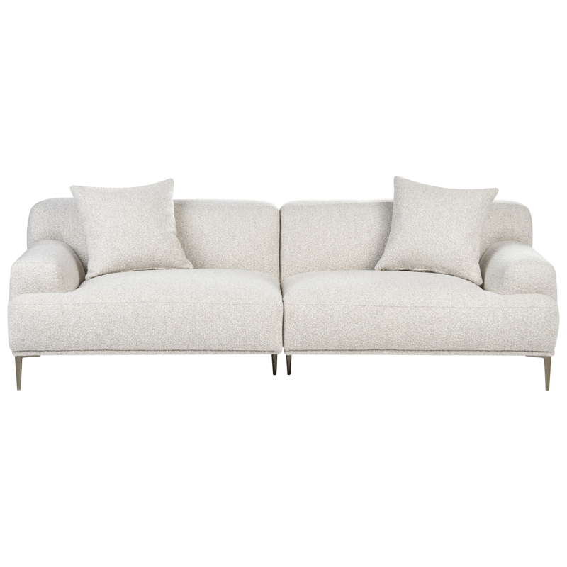 3-seters sofa Matila i bouclé - Hvit - Møbler - Sofaer - Sofa 3 seter