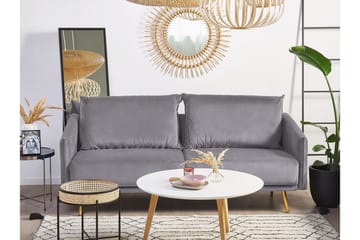 Maurana 3-seters Sofa - Fløyel/Grå - Møbler - Sofaer - Sofa 3 seter