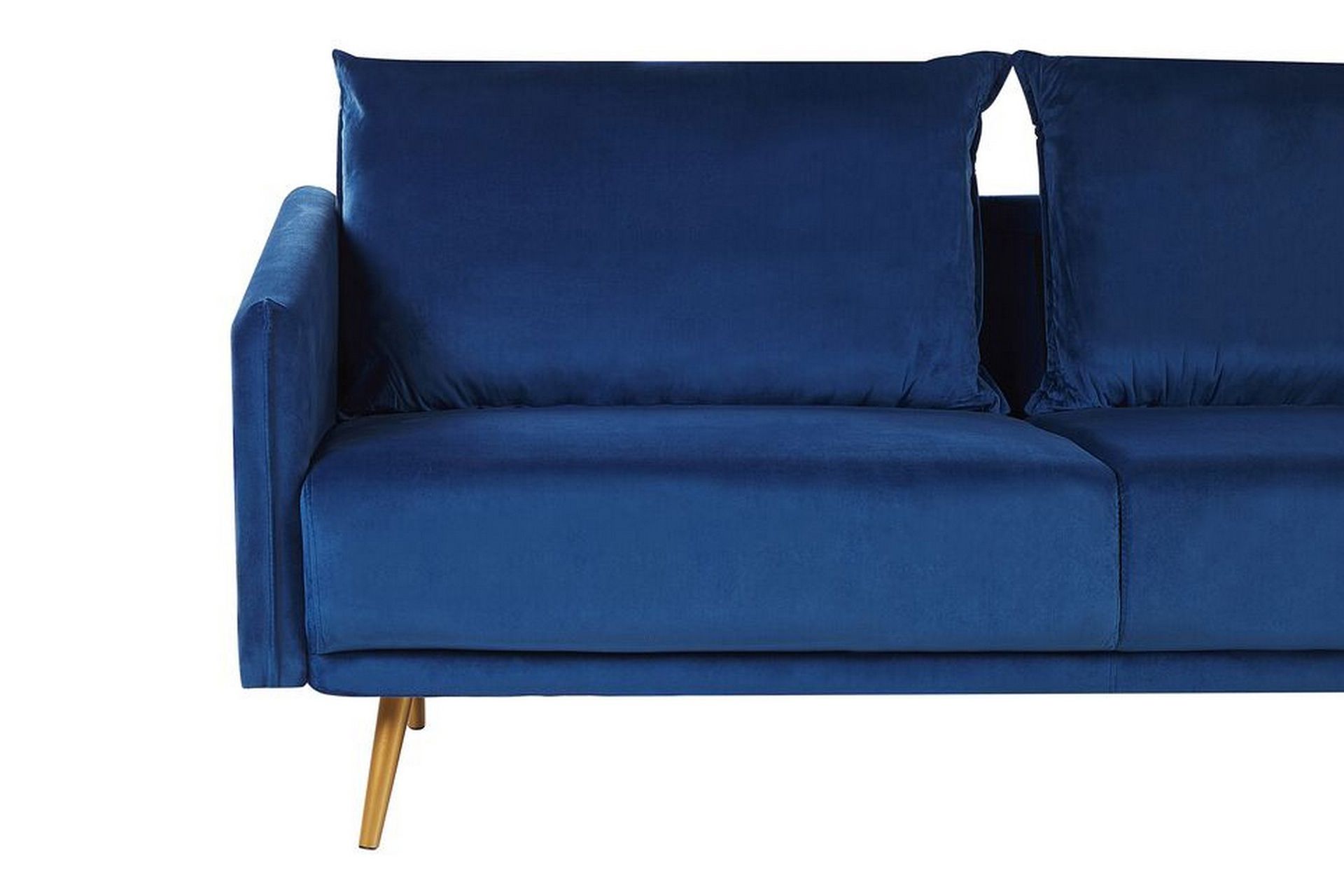 Maurana 3-seters Sofa - Fløyel/Marineblå - Møbler - Sofaer - Sofa 3 seter