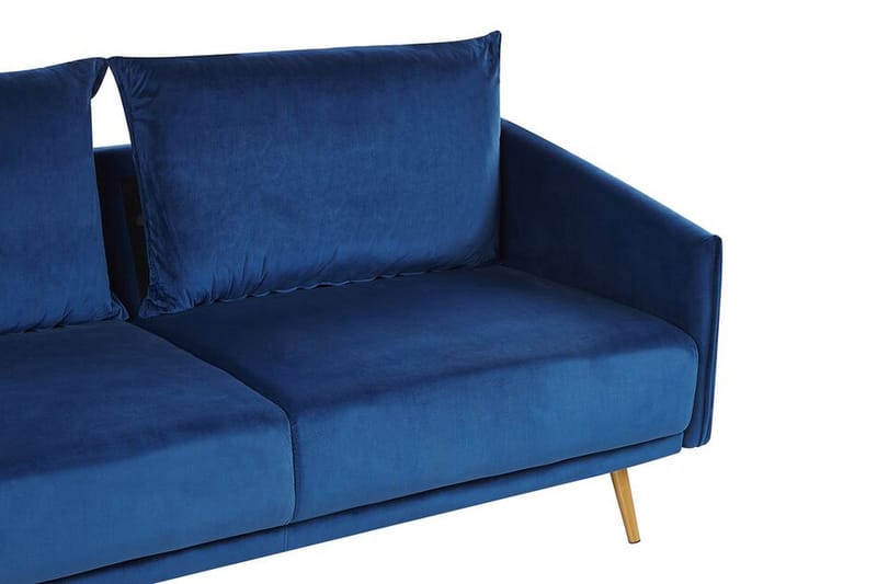Maurana 3-seters Sofa - Fløyel/Marineblå - Møbler - Sofaer - Sofa 3 seter
