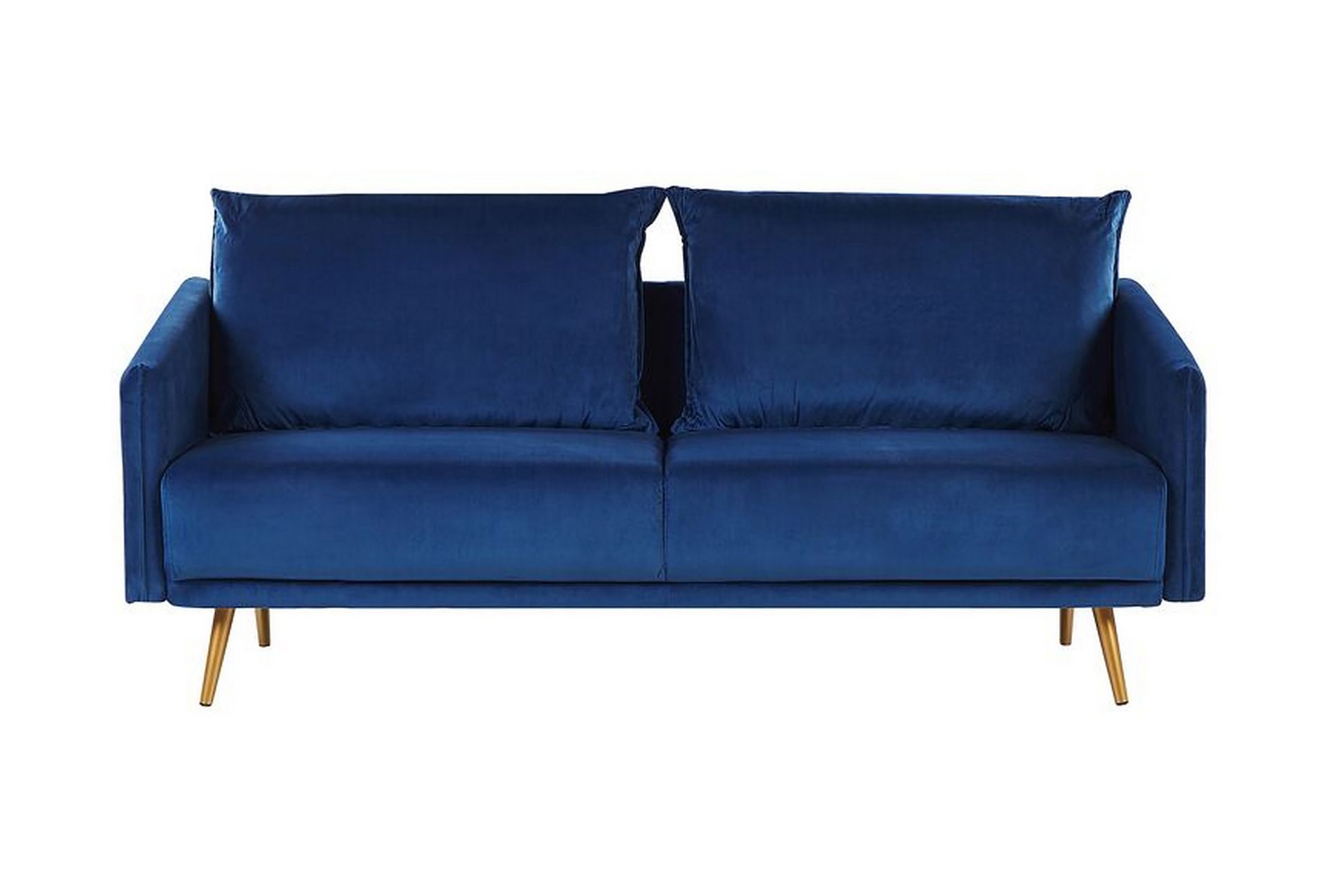 Maurana 3-seters Sofa - Fløyel/Marineblå - Møbler - Sofaer - Sofa 3 seter