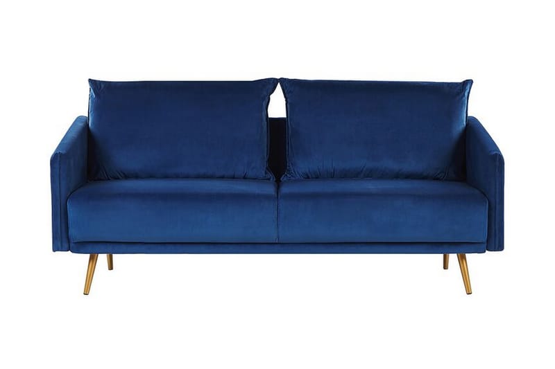 Maurana 3-seters Sofa - Fløyel/Marineblå - Møbler - Sofaer - Sofa 3 seter