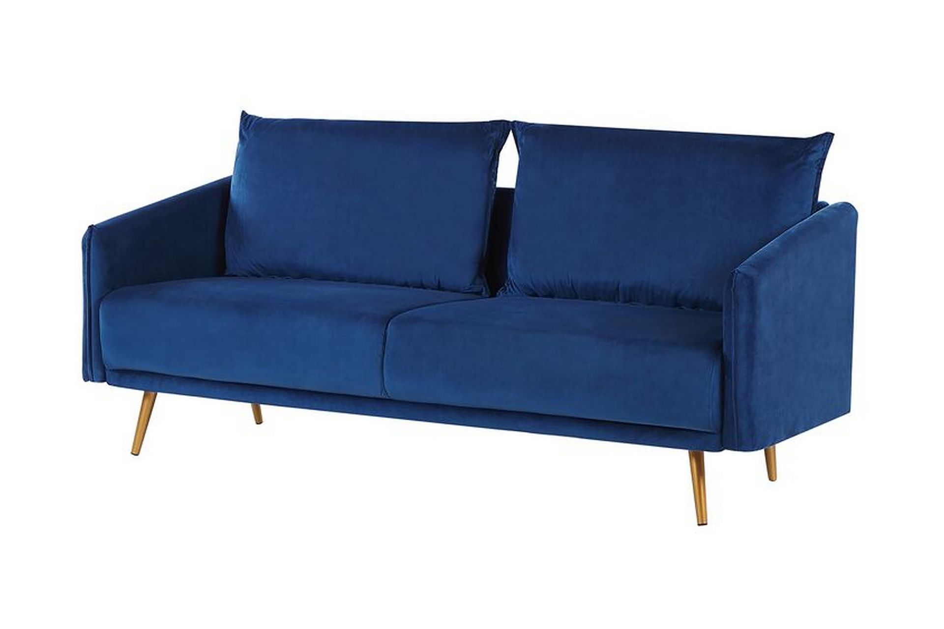 Maurana 3-seters Sofa - Fløyel/Marineblå - Møbler - Sofaer - Sofa 3 seter