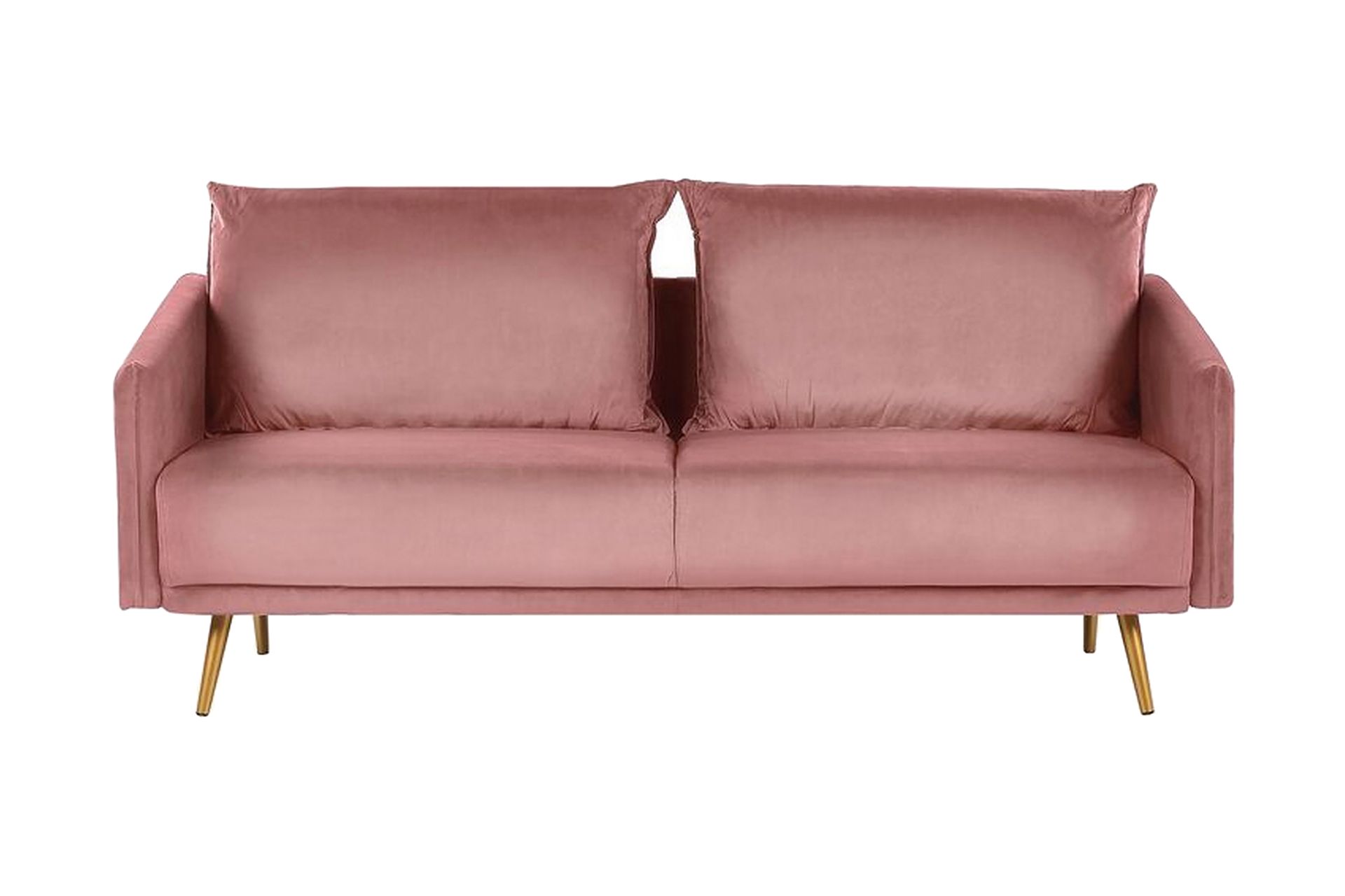 Maurana 3-seters Sofa - Fløyel/Rosa - Møbler - Sofaer - Sofa 3 seter