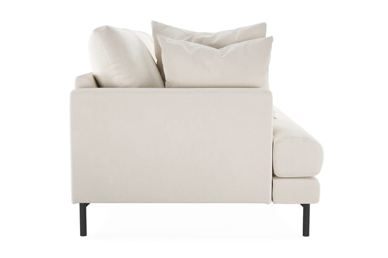 Menard 3-seters Dyp Fløyelssofa - Kremhvit - Møbler - Sofaer - Sofa 3 seter