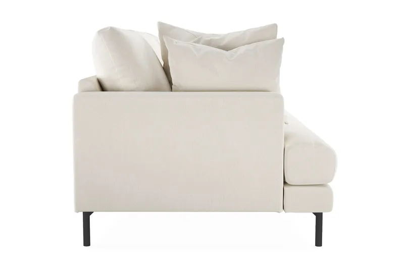 Menard 3-seters Dyp Fløyelssofa - Kremhvit - Møbler - Sofaer - Sofa 3 seter