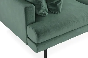 Menard 3-seters Dyp Fløyelssofa - Mørk grønn - Møbler - Sofaer - Sofa 3 seter